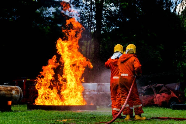 Treinamento de brigada de incêndio em São Bernardo do Campo